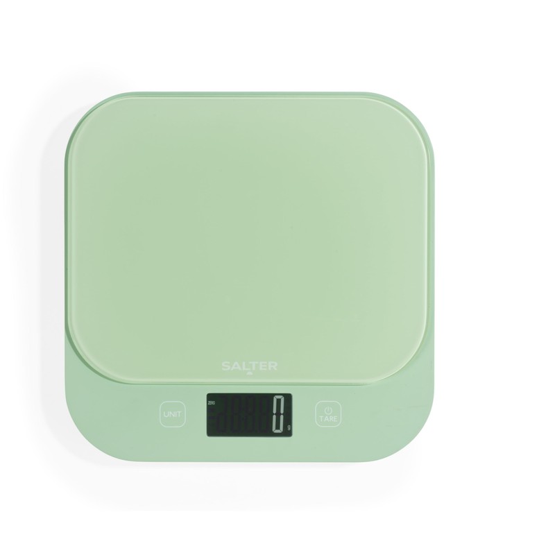 Salter British Bakes Digital Kitchen Scale – Green Baking Scale,