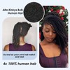 Afro Kinkys Bulk Human Hair,12 Inch 50g/Pack Afro Kinky-Curly Human