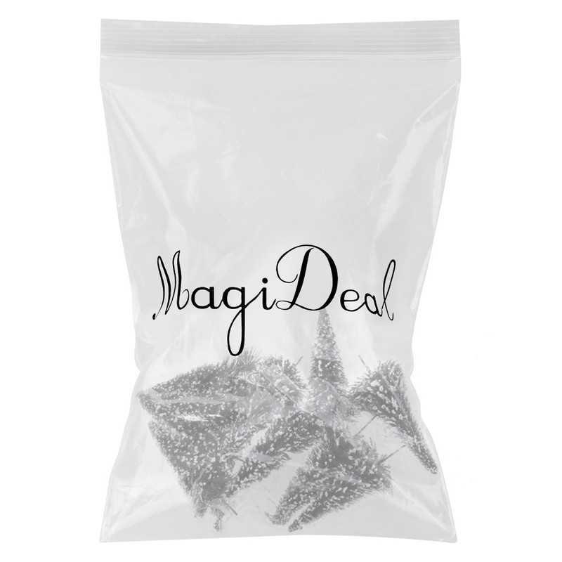 10 pieces dark green landscape landscape model cedar trees