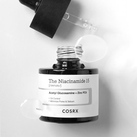 COSRX The Niacinamide 15 Serum / Trouble Care Serum for Sebum and Oil 20ml, 1 Bottle