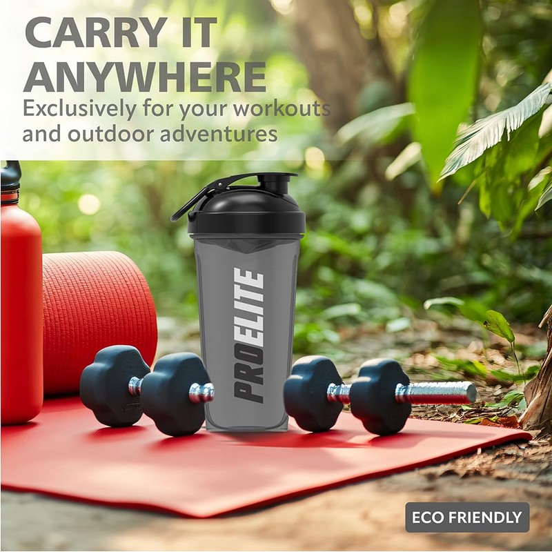 PROELITE PROELITE 700ml Protein Shaker Bottle with Transparent Shaker Bottle