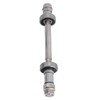 Vingvo Front Rear Wheel Hub Axle, Metal Bicycle Wheel Hub