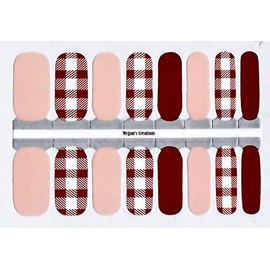 Plaid Nail Polish Wraps - Nail Polish Strips
