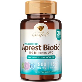 Ga Tlali Probióticos 800 Millones UFC Aprest Biotic | 30 Cápsulas | 100% Vegano | Sin Ingredientes Artificiales | Contenido Neto 15 Gramos