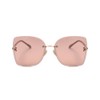JIMMY CHOO Square Leti Sunglasses FIB2S Nude/Gold 62mm