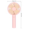 Handheld Electric Fan 4‑Blade 3‑Speed Adjustable USB Rechargeable Cooling Tool