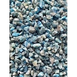 Blue Apatite - Medium Chips no Powder - 100% Blue Apatite Life+Love! Stone of Connection Communication! med(4 Ounces (1/4 Pound))