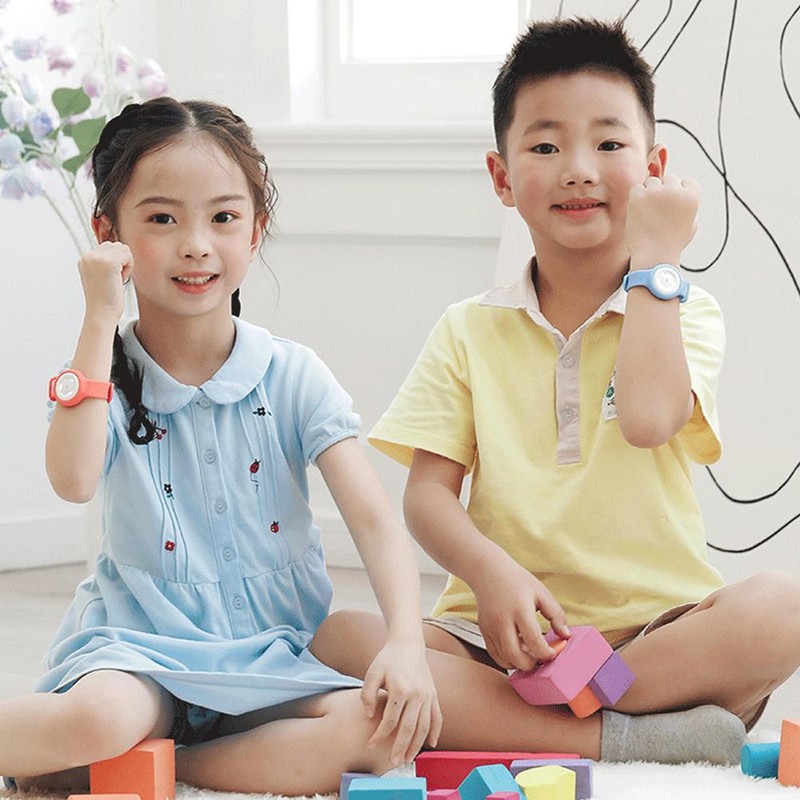 Portable Kids Mosquito Repellent Silicone Wristband USB Charging Ultrasonic Wristband