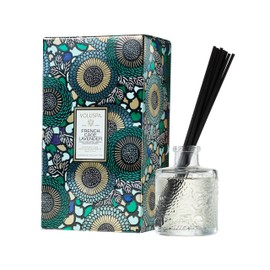 Voluspa French Cade Lavender Scented Reed Diffuser, 3.4 oz, Luxury Woody Lavender Diffuser, Oil Reed Diffusers for Home, Handcrafted in The USA