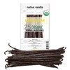 Native Vanilla 25 Organic Madagascar Vanilla Beans - Gourmet Grade