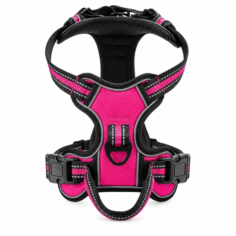 Adjustable Reflective Dog Harness for Daily Walks – Soft Breathable