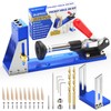 BLEKOO Upgraded Pocket Hole Jig Tool Kit, Pocket Hole Drill