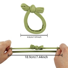 Hair Ties 5 Pieces Elastic Hair Bands Seamless Ponytail Holders for Thick Hair Bow Knotted Hair Bobbles Hair Accessories for Women, Girls