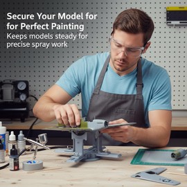 Sigvetan Stand For Model Airplanes for display making and painting,model building berth jig ,Tray for Part of 1/72 , 1/48(Grey+swivel base)