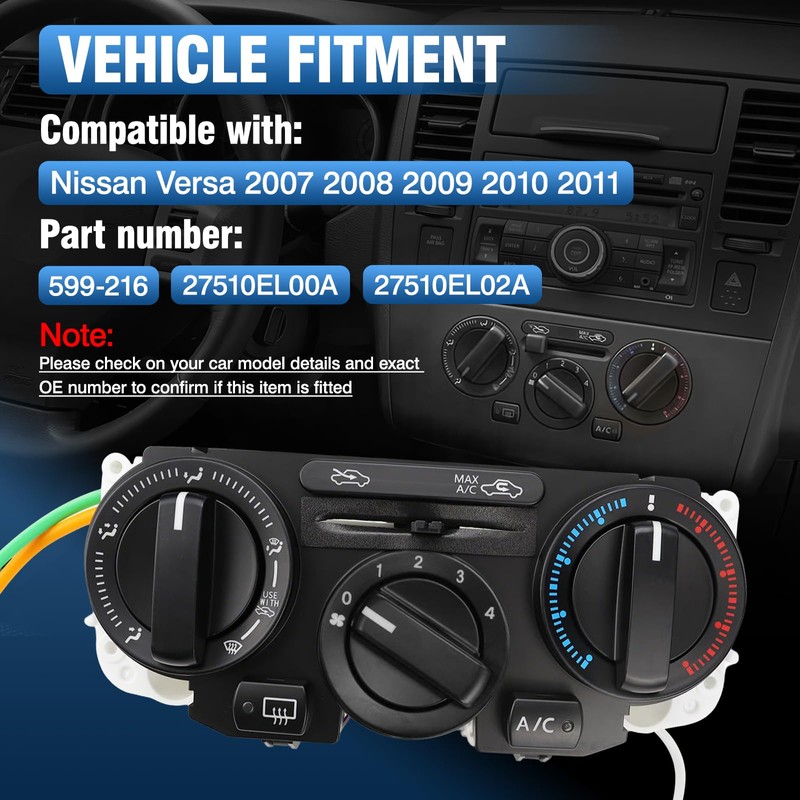 RAGBUSCLE AC Heater Climate Control Module, 1 PC Car 14