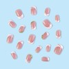 Square Press On Nails Short Fake Nails French Tip False