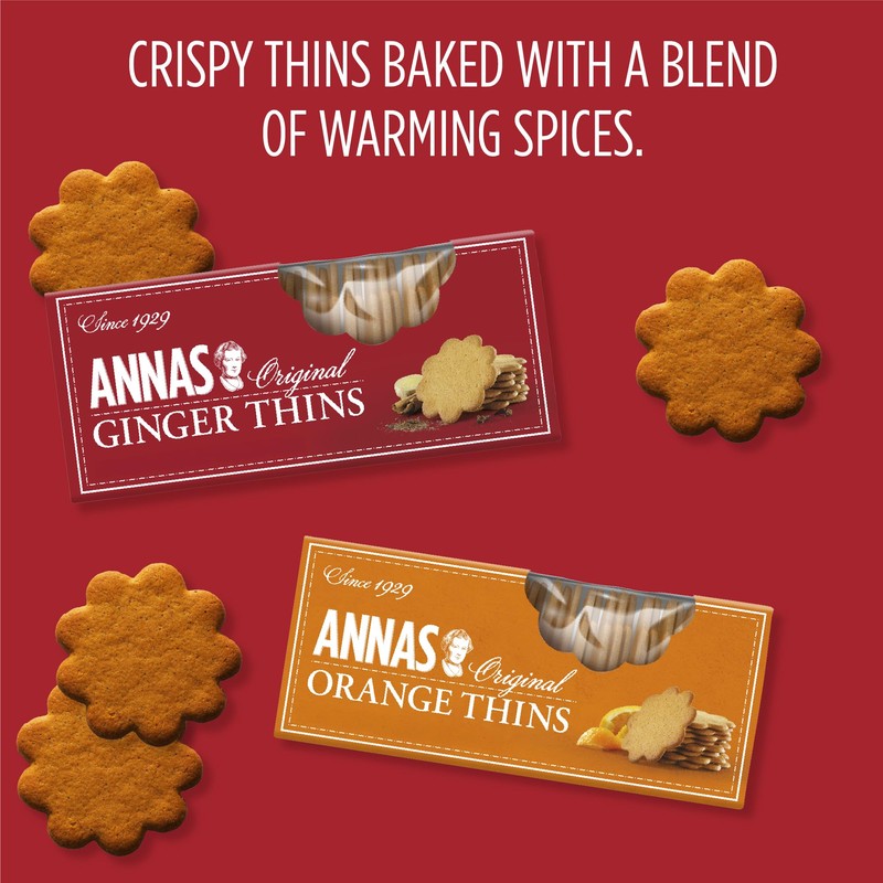 Annas Thins - Orange Pepparkakor - non GMO + Vegan