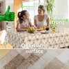Splenditex Oilcloth Tablecloth Washable Wax Tablecloth Plastic Tablecloths Premium Embossing