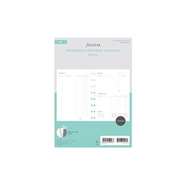 Filofax Expense Tracker Notebook Refill - A5, White, 132861