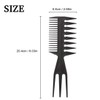 PSOWQ 3-in-1 Plastic Combs Detangling Wide Tooth Comb Antistatic Hair