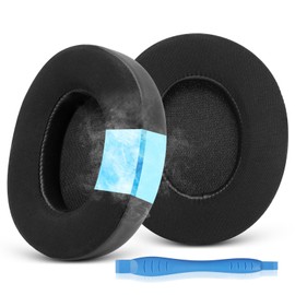 GEVO Cooling Gel Replacement Earpads for Beats Studio Pro Headphones, Beats Studio Pro Ear Pads with High-Density Noise Isolation Foam and Soft Protein Leather, Black