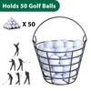 10L0L Metal Golf Ball Basket with Handle, Heavy Duty Golf