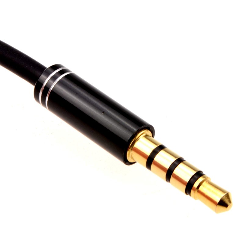 Professional 4-Pin 3.5 mm Jack Male Audio Cable TPE Rubber