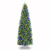 VIVATREES 9ft Pre-Lit Pencil Christmas Tree with 350 Multicolor LED