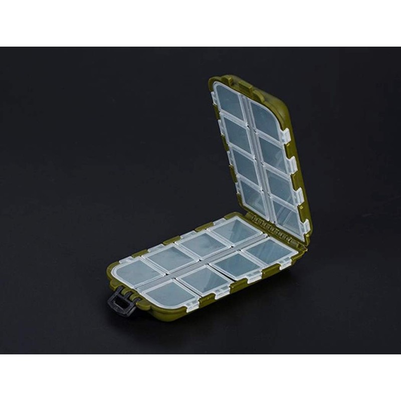 Toasis - Ganchos pequeños para Aparejos de Pesca, giratorios, Olive-1pcs
