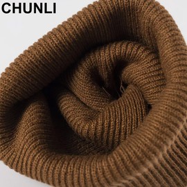 CHUNLI Unisex Knitted Hat Fashion Winter Warm Thickened Baseball Cap