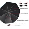 GRANDMEI Chair Umbrella with Clamp,46 inches UPF 50+ Clip on