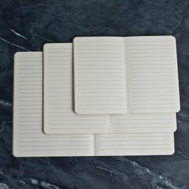 Ox & Pine Kraft Notebook Refills for Refillable Leather Journal (4 Pack) 4"x6", 5"x7", or 6"x8" (6x8, Graph Paper)