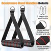 2Pcs Resistance Band Handles, Ergonomic Pull Up Handles Cable Machine