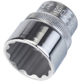 HAZET 880AZ-25/32 31.5 mm 12-Point Traction Profile Socket - Chrome-Plated/Polished