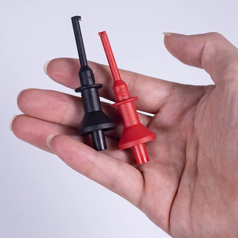 Haptufer Test Hooks Clips Universal Digital Multimeter Test Hook Straight