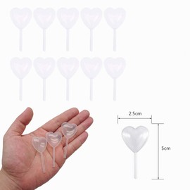 Voarge 100 x 4ml Heart Shaped Jam Plastic Dressing