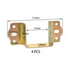 4 PCS Heavy Duty Bed Rail Metal Brackets Support Hinges