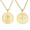 OEMOO St Saint Benedict Medal Necklace, St Benedict's Medal Stainless