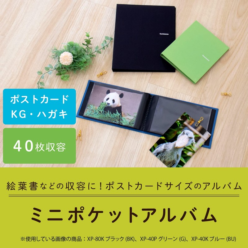 セキセイ SEKISEI アルバム ポケット ハーパーハウス レミニッセンス ミニポケットアルバム KGサイズ 40枚収容 ハガキ