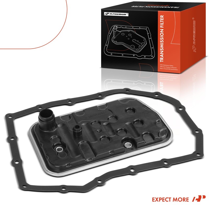 A-Premium Automatic Transmission Fluid Filter with Pan Gasket, Compatible with
