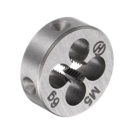 sourcing map M5 x 0.8 Metric Round Die, Machine Thread Right Hand Threading Die, Alloy Steel Screw Thread Cutting Die