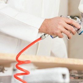 Compressed Air Hose with Quick Coupling 20 Bar 1/4 Inch Spiral Hose Long 5 mm ID X 8 mm AD Kink Protection for Longer Durability Compressor Hose Highly Flexible for Compressed Air Compressors