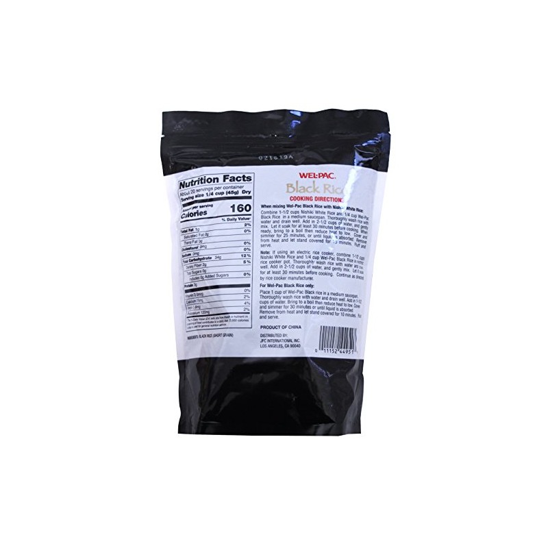 Welpac Black Rice, Short Grain Kuro Mai, 2 lb