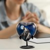 Immortal Memories Midnight Wolves Heart Keepsake Urn - 3 Wolves