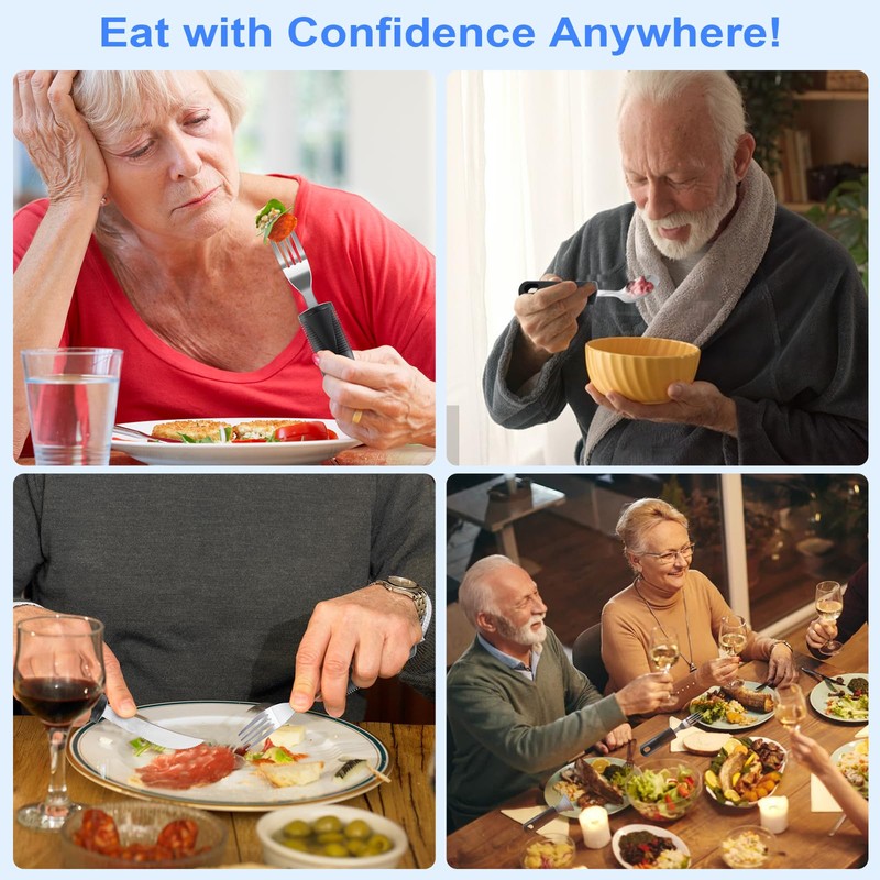 Adaptive Utensils, Weighted Utensils for Hand Tremors, Utensils for Parkinsons