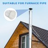 PATIKIL Gutter Guard Filter 3.5"-3", PVC Termination Cap Mesh Screen