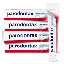 Parodontax Whitening Toothpaste - Whitening Effect* - Healthy Gums and Strong Teeth - Daily Use - Improved Flavour - 4 x 75ml