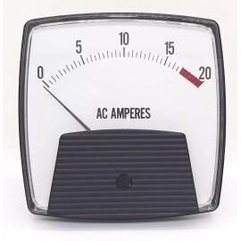 Yokogawa Modutec Panel Meter 0-20 AC Amperes Ammeter 3PB-AAA-020 120V