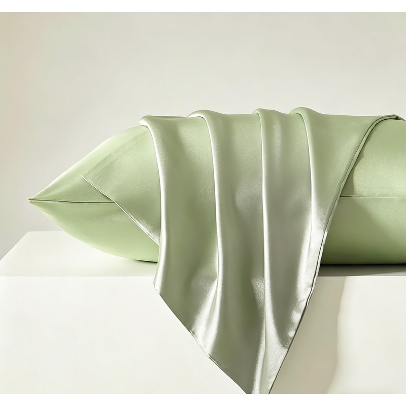 2 Pack Satin Silk Pillow Case Soft Pure Mulberry pillow