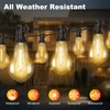 Porbench 75FT LED Outdoor String Lights with 35+3 Shatterproof Bulbs(Gourd